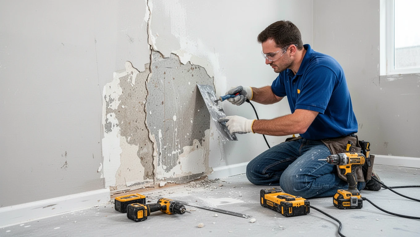 Wall Water Damage Repair